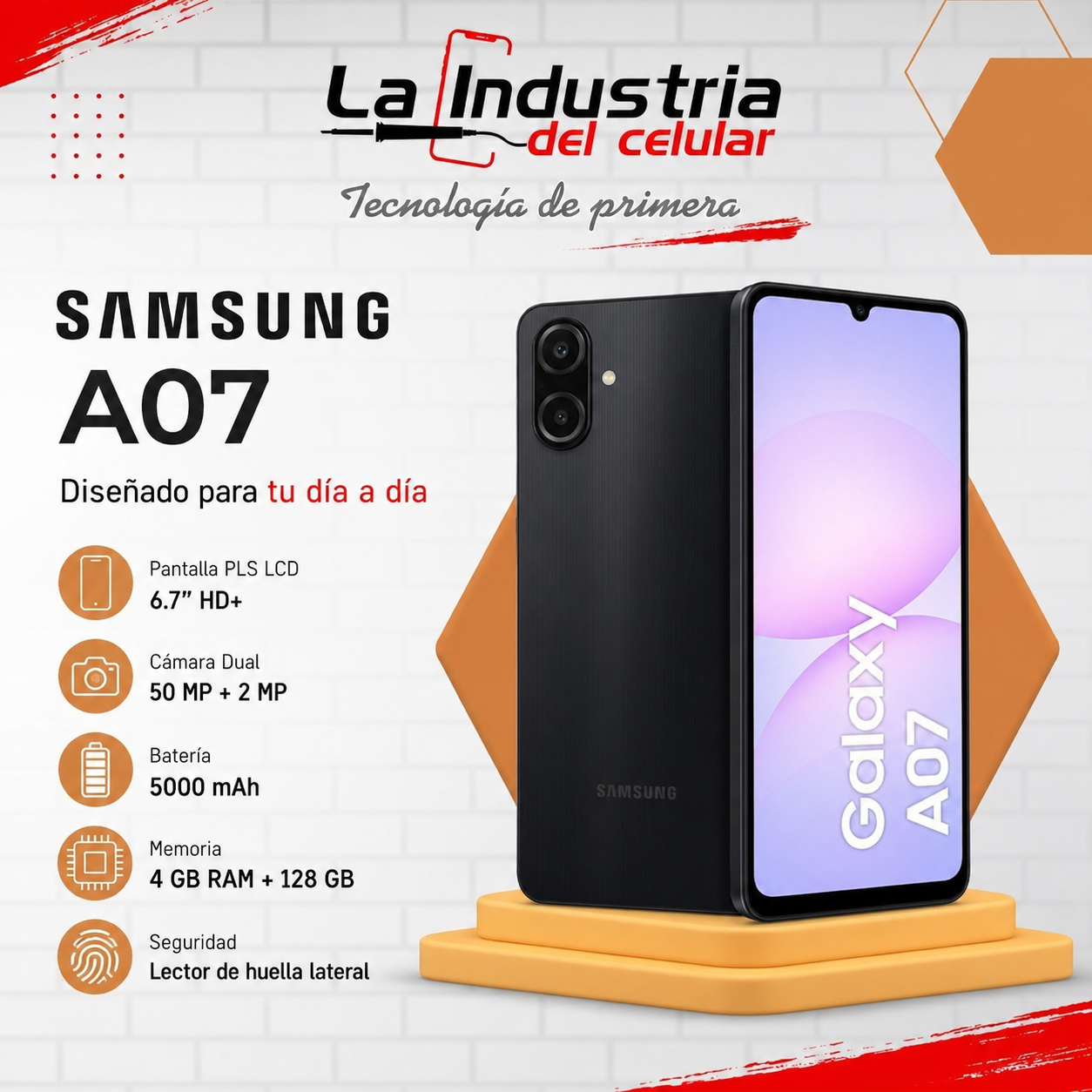 Samsung A07 Negro · 128GB