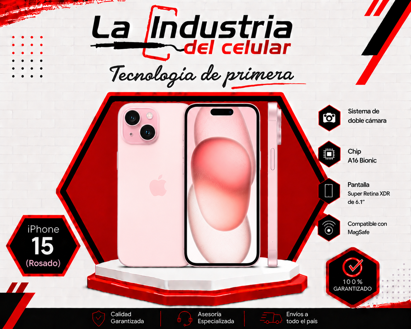 Apple iPhone 15 Negro · 128GB